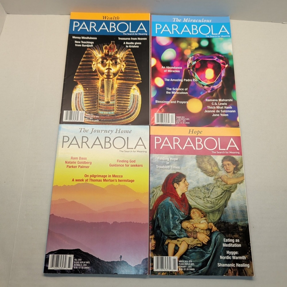 Lot Of 4 Parabola Magazine Spring Summer Fall Winter 2018 Vol 43 No 1-4